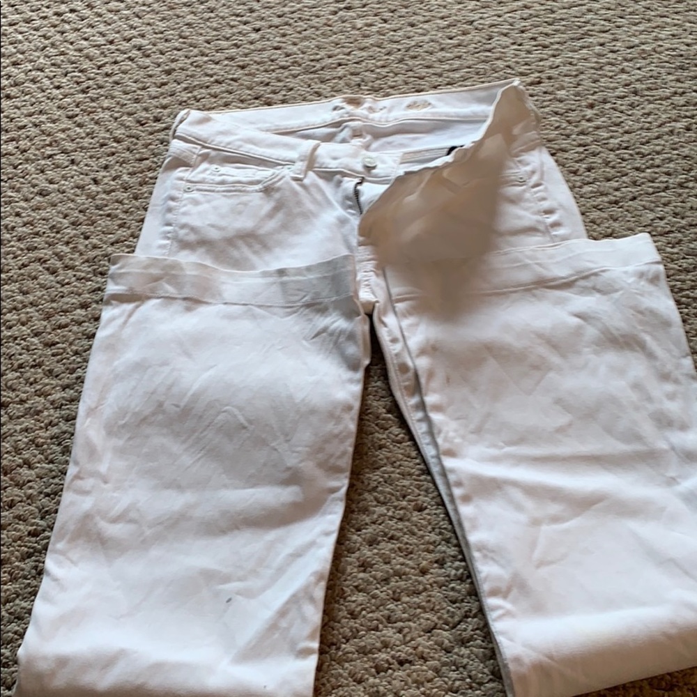 White 95% Cotton 5% spandex jeans